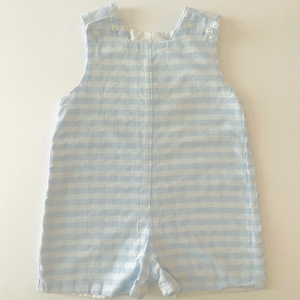 Adorable Blue Checkered Kids Bodysuit
